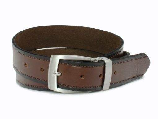 Nickel Smart™ Genuine Leather Nickel Free Belt - Chestnut Knob