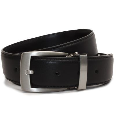 Nickel Smart™ Men's Black Leather Dress Belt